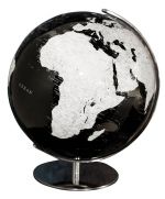Columbus Artline Design Glous Style Globe Designobjekt 34cm Leuchtglobus schwarz black